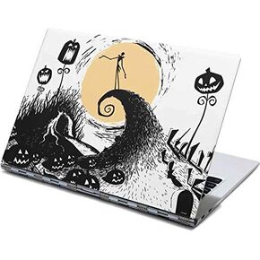 Skinit Decal Laptop Skin Compatible with Yoga 910 2-in-1 14in Touch-Screen - Officially Licensed Disney Jack Skellington Pumpkin King Design