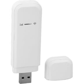 KIMISS 4G USB WiFi Dongle with SIM Card Slot - Supports 10 Devices, Up to 150MBPS - Portable 4G LTE WiFi Modem Hotspot for Phones, Tablets, Laptops, and More