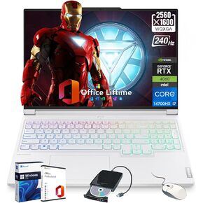 Lenovo IdeaPad 5i 14 10-Core Intel 7 150U up to 4.7GHz - Windows 11 Pro, Touchscreen, Fingerprint, Backlit KB w/External Optical Drive & Office Lifetime(16GB RAM | 2TB SSD)