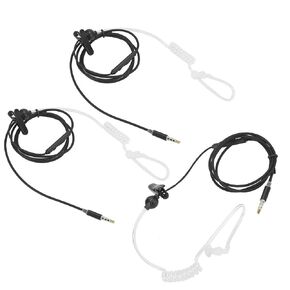 Keenso 3sets Secret Tube Wired Headset with Noise Reduction, 3.5mm Interface, for Mobile Phone Earphone
