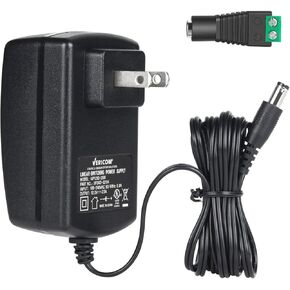 محول 12V 2.5A AC/DC 30W - AC 100-240V إلى DC 12 V2.5A المحولات لأضواء الشريط LED ، كاميرا CCTV لمدة عامين ضمان