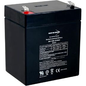 BW1250 12V 5AH مختومة SLA Battery F1 Terminal | باب المرآب ، نظام الإنذار والأمن