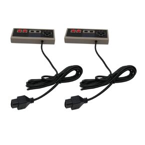 USonline911 2025 New Pair of NES-004 Navigation Controllers Replacement For NES-004 Nintendo NES Vintage Console Wired Gamepd Pack of 2