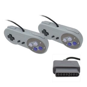 USONLINE911 2025 زوج جديد من SNS-005 لوحة فيديو التحكم عن بعد لنظام Super Nintendo SNES