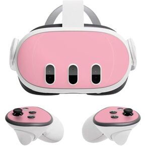 Skinit Decal Gaming Skin Compatible with Meta Quest 3 - Officially Licensed Rose Pink Color Palette Design