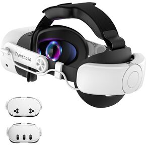 حزام رأس البطارية 10000mAh لـ Meta Quest 3/Quest 3S ، 20W شحن سريع الشحن حزام مع تشديد الاتصال الهاتفي وإصدار سريع ، Quest 3 VR ملحق للعب الممتد ، الأسود