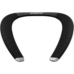 Monster Boomerang Petite Neckband Bluetooth مكبرات صوت ، مكبر صوت رقبة مع وقت اللعب 15 ساعة ، صوت استريو ثلاثي الأبعاد APTX Fidelity ، زمن انتقال منخفض ، ميكروفون مدمج ، مقاوم للماء IPX5 يمكن ارتداؤه للمنزل في الهواء الطلق