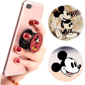 （3 Pack） Multifunction Cell Phone Grip Finger Holder and Stand Cute Baseball,Foldable Phone Kickstand Mount for Smartphones and Tablets