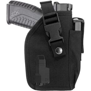 Universal Waist Belt Holster for Handguns with Under Barrel Laser or Light for Medium Full Size Handguns