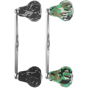 1PCS Replacement New Parts 110 mm Power Aluminum Baitcasting Reel Handle for Daiwa EVA (Black)