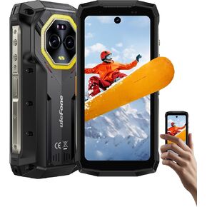 Ulefone Armor Mini 20 4G Rugged Phone, 16GB+256GB MTK Helio G99, 64MP+50MP Main Camera, 6200mAh(33W), 4.7" HD+ Corning Gorilla Screen, IP68/69K Waterproof, Versatile LED Light, Android 14