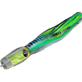 #50 Typhoon Green Shell UV 15" Urethane Marlin Big Game Trolling Lure Choose Rigging Options | Made in The USA |