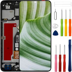 [مع Frame] شاشة LCD جديدة متوافقة مع ZTE Blade A54 [6.4 "] استبدال مجموعة أرقام شاشة LCD لمس الشاشة مع مجموعة أدوات الإصلاح المطورة