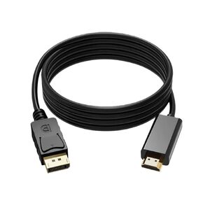 DisplayPort to HDMI-Compatible Cable 1.8M 1080P Display Port DP to HDMI-Compatible Cable for Connecting to Projectors(DP to HD 1.8M)
