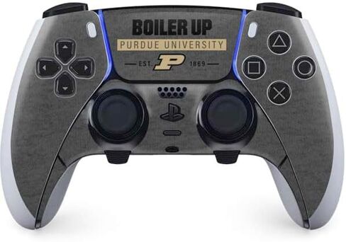 Skinit Decal Gaming Skin Compatible with PS5 DualSense Edge Pro Controller - Officially Licensed Purdue University Signature Logo Design in Saudi Arabia