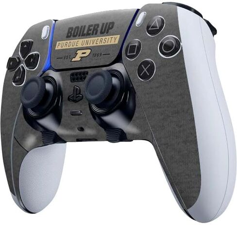 Skinit Decal Gaming Skin Compatible with PS5 DualSense Edge Pro Controller - Officially Licensed Purdue University Signature Logo Design in Saudi Arabia