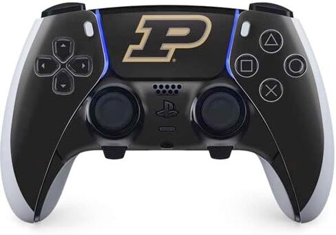 Skinit Decal Gaming Skin Compatible with PS5 DualSense Edge Pro Controller - Officially Licensed Purdue University Signature Logo Design in Saudi Arabia