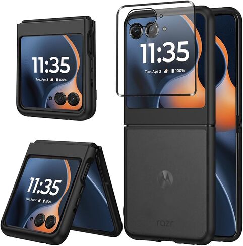 Clear Case for Motorola Razr 2025,Razr 2025 Phone Case with Screen Protector,Slim Thin Shockproof Protective Case Cover for Moto Razr 2025,Transparent in Saudi Arabia
