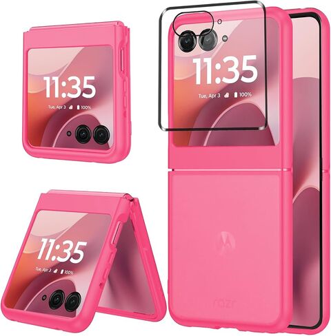 Clear Case for Motorola Razr 2025,Razr 2025 Phone Case with Screen Protector,Slim Thin Shockproof Protective Case Cover for Moto Razr 2025,Transparent in Saudi Arabia