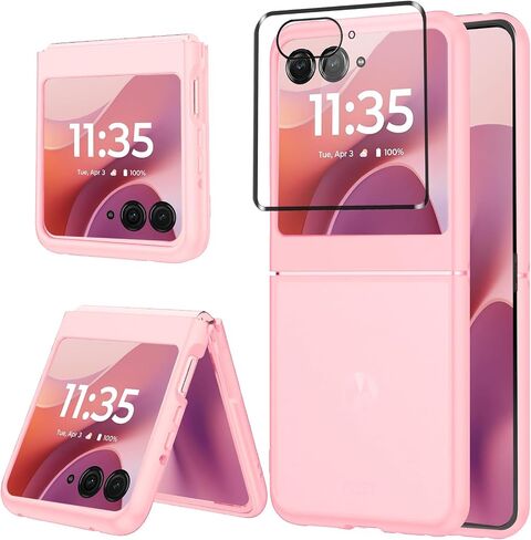Clear Case for Motorola Razr 2025,Razr 2025 Phone Case with Screen Protector,Slim Thin Shockproof Protective Case Cover for Moto Razr 2025,Transparent in Saudi Arabia