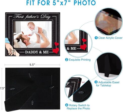FaCraft First Mothers Day Picture Frames 4x6 Wood 1st Mother's Day Photo Frame for Mom from Baby First Mothers Day Gifts Frames for New Mom New Baby Mom to be Newborn New Parents Boy Girl Baby Nursery in Saudi Arabia