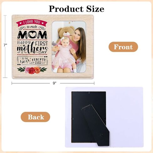FaCraft First Mothers Day Picture Frames 4x6 Wood 1st Mother's Day Photo Frame for Mom from Baby First Mothers Day Gifts Frames for New Mom New Baby Mom to be Newborn New Parents Boy Girl Baby Nursery in Kuwait
