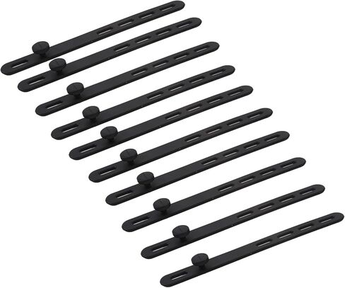 10 PCS Silicone Cable Ties Cord Organizer Wrap - إدارة علاقات الأسلاك مع مشبك القفل ، ربط حزام كابل الشاحن المرن قابل للتعديل ، حارس الحبل الكهربائي للمنزل (لافندر) in Saudi Arabia