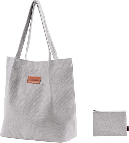 Stylish Canvas Green Tote Bag Beige for Women Shoulder Library Tote Bags Travel Casual Bag in Saudi Arabia