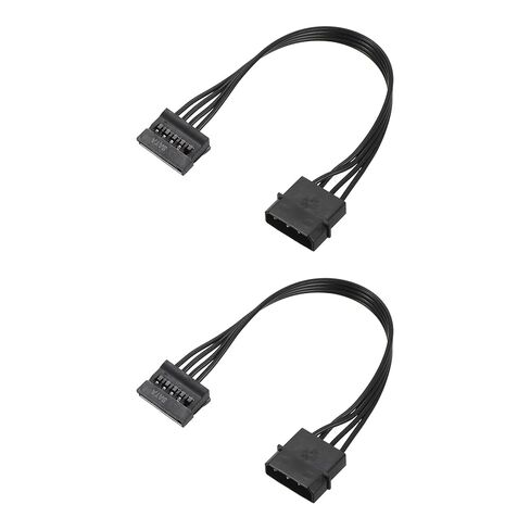 Meccanixity 4 دبوس الذكور IDE إلى كابل محول محول الطاقة التسلسلي ATA 220 مم/8.7 "محرك الأقراص الثابتة HDD SSD كابل ، حزمة 2 in Kuwait