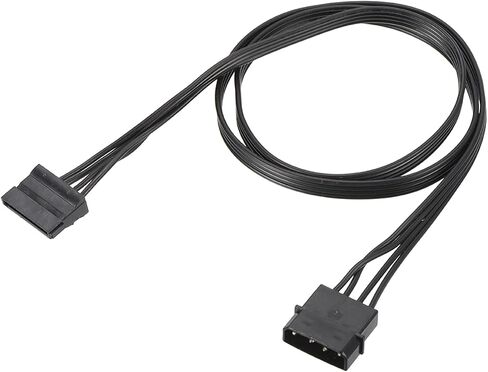 Meccanixity 4 دبوس الذكور IDE إلى كابل محول محول الطاقة التسلسلي ATA 220 مم/8.7 "محرك الأقراص الثابتة HDD SSD كابل ، حزمة 2 in Kuwait