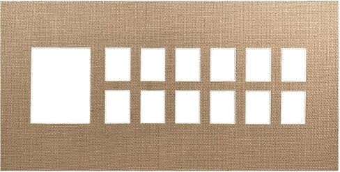 BARNWOODUSA 12 Years of School or Sports Pictures Bevel Cut Mat (11x14, Weathered Wood) in Kuwait