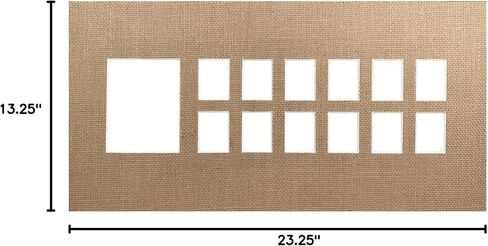 BARNWOODUSA 12 Years of School or Sports Pictures Bevel Cut Mat (11x14, Weathered Wood) in Kuwait