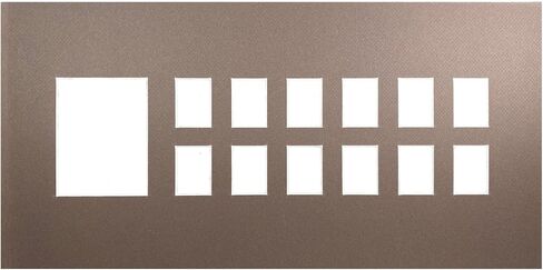 BARNWOODUSA 12 Years of School or Sports Pictures Bevel Cut Mat (11x14, Weathered Wood) in Kuwait
