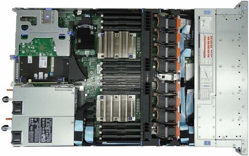 Dell EMC PowerEdge R640 10 Bay SFF ، 2x Platinum 8268 2.9GHz 24-CORE CPU ، 1.5TB 2666MHz DDR4 RAM ، H740P ، 10X 600GB 10K 12G SAS Drive ، X550/I350 NDC ، Card Card ، Rails ، Bezel (Reneded) in Kuwait