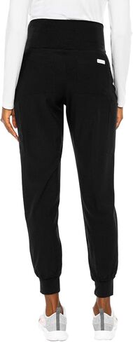Med Couture Women's Maternity Jogger Pant, Black, Large Petite in Saudi Arabia