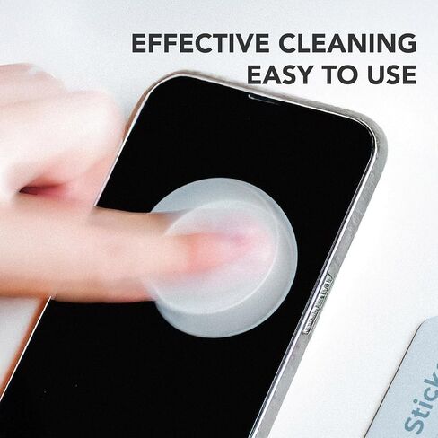 SleekStrip Portable Cleaning Sticker Pad Reusable Screen Cleaner Wipes Lens Cleaner Wipes for Phone iPad Car Touch Screen Display MacBook Computer Laptop Camera Lens Electronic TV Monitor - 2PK (8PCS) in Kuwait