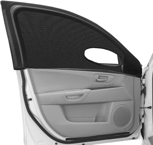 Car Window Shade, Breathable Mesh Privacy Protection Shade, Stretch Car Window Screens, Heat Block UV Protection Cover, Auto Side Rear Window Sun Shade for Car Truck SUV Camping in Saudi Arabia