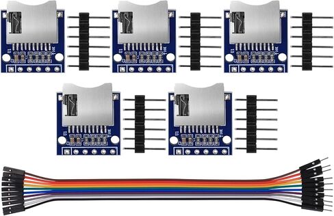 Mini SD Card Module ، Micro SD Card Reader Poard Support Mini SD بطاقة مع 10 سم من الذكور إلى واجهة Dupont Cable SD لـ Arduino Raspberry Pi in Kuwait