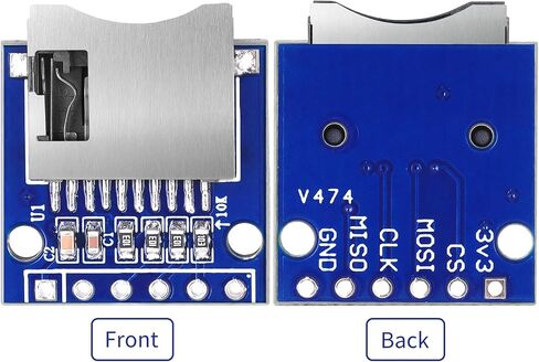 Mini SD Card Module ، Micro SD Card Reader Poard Support Mini SD بطاقة مع 10 سم من الذكور إلى واجهة Dupont Cable SD لـ Arduino Raspberry Pi in Kuwait