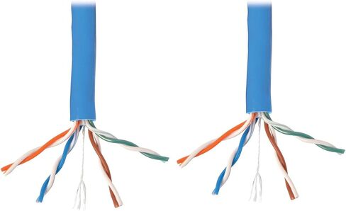 Tripp Lite Cat6 كابل الصلبة السائبة ، PVC المصنفة بشكل كامل (CMP) ، Gigabit ، الأزرق ، 1000 '(N224-01K-Bl-Bl) in Kuwait