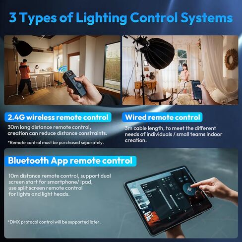 Ulanzi Falcam Move Lightgo Remote Control Lighting System ، Tilt 170 ° Roll 450 ° ، نظام MOTTION المتوافق W Bowens ، فتحات المسمار 1/4 " in Saudi Arabia
