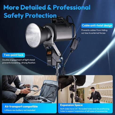 Ulanzi Falcam Move Lightgo Remote Control Lighting System ، Tilt 170 ° Roll 450 ° ، نظام MOTTION المتوافق W Bowens ، فتحات المسمار 1/4 " in Saudi Arabia