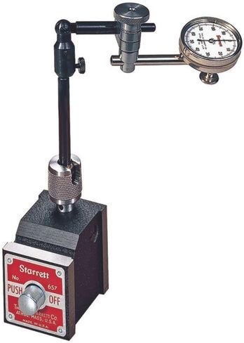 Starrett Magnetic Base Indicator Holder for Test, Back-Plunger, AGD, Dial and Miniature-Dial Indicators - Complete Set - 657AA in Saudi Arabia
