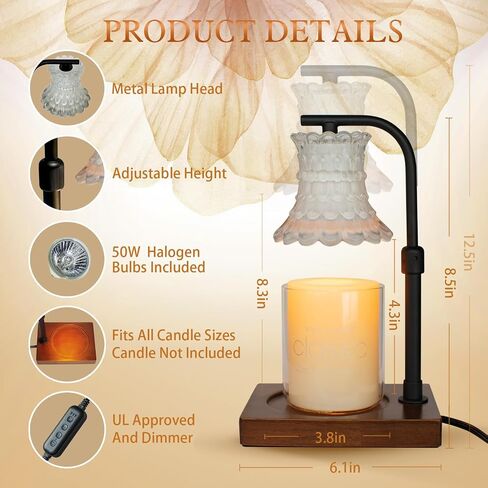 JAMZEL Candle Warmer Lamp Metal (Black-3) in Saudi Arabia