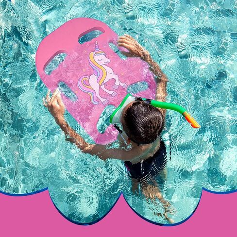 Swim Kickboard Cartoon Shark Swimming Training Kickboard for Kids Training Kickboard with Non Slip Edges and 6 Hole Handles Lightweight EVA Training Boards for Adult Pool Exercise Beach in Saudi Arabia