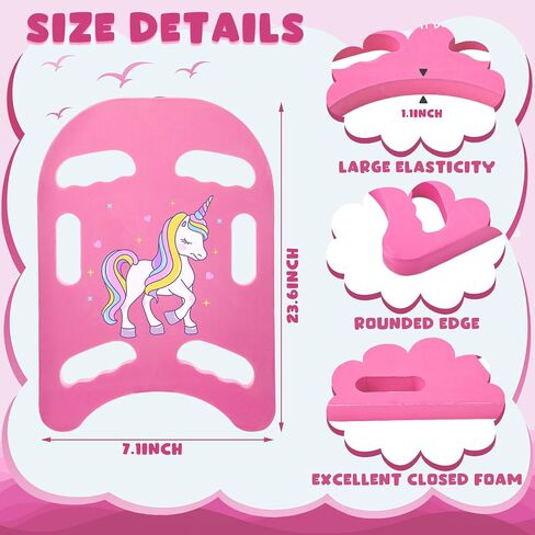 Swim Kickboard Cartoon Shark Swimming Training Kickboard for Kids Training Kickboard with Non Slip Edges and 6 Hole Handles Lightweight EVA Training Boards for Adult Pool Exercise Beach in Saudi Arabia
