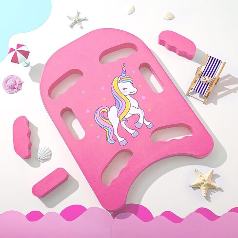 Swim Kickboard Cartoon Shark Swimming Training Kickboard for Kids Training Kickboard with Non Slip Edges and 6 Hole Handles Lightweight EVA Training Boards for Adult Pool Exercise Beach in Saudi Arabia
