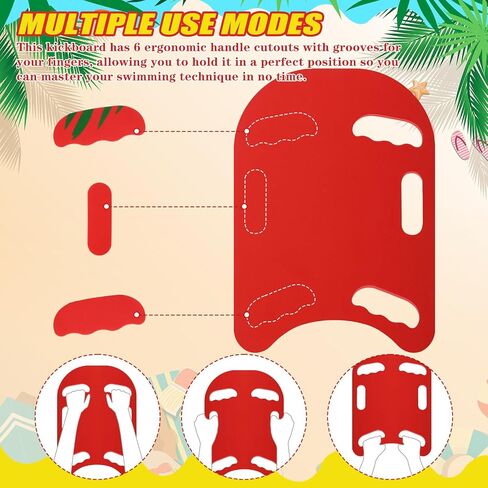Swim Kickboard Cartoon Shark Swimming Training Kickboard for Kids Training Kickboard with Non Slip Edges and 6 Hole Handles Lightweight EVA Training Boards for Adult Pool Exercise Beach in Saudi Arabia