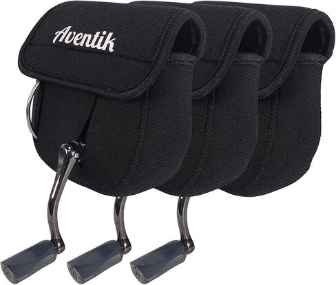 Aventik Fishing Spinning Cover Cover Cover Cover ، حالة حماية بكرة الصيد ، متوافقة مع تخزين بكرات الغزل 3000-7000 ، و 3 أحجام خيارات (حزمة واحدة ، S (حتى 3000)) in Kuwait
