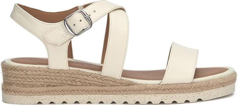 Lucky Brand Women's TRIANNA Wedge Sandal, Black, 8.5 in Saudi Arabia